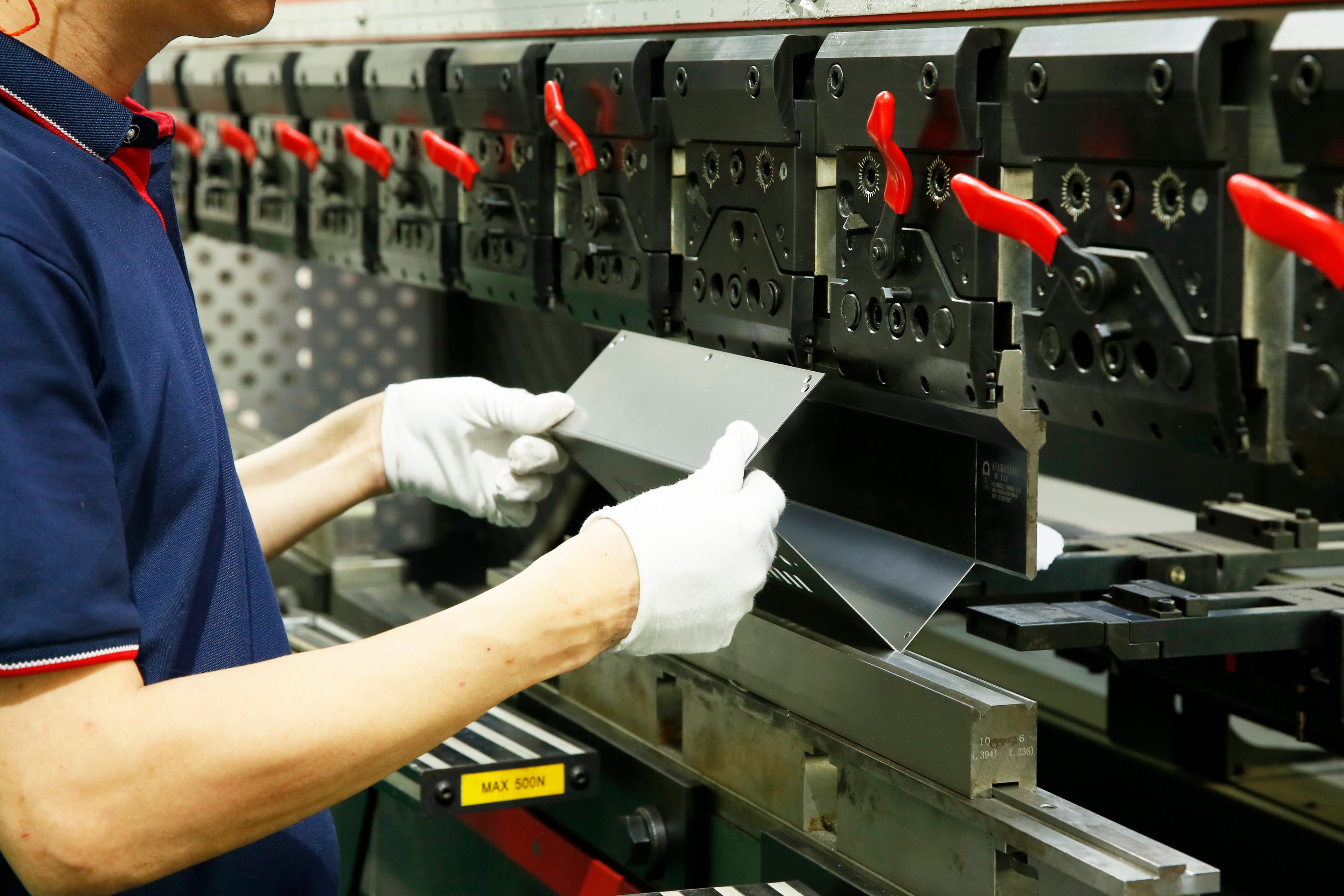 Sheet metal production workshop
